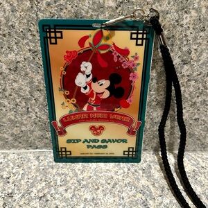 Lunar New Year 2023 Mickey Mouse Disney California Adventure Sip Savor Pass Rare
